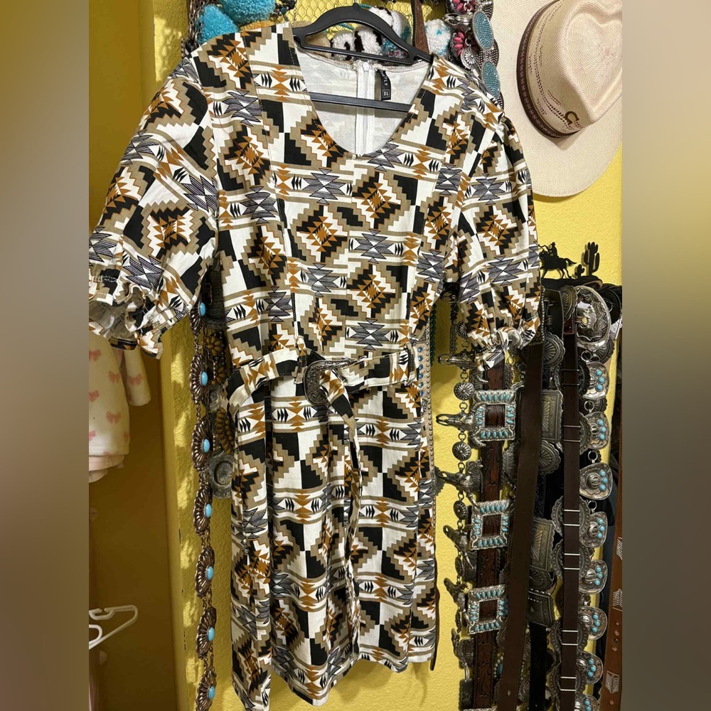 Geometric Patterned Dress